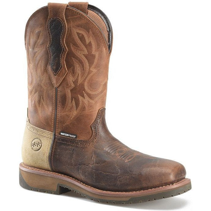 Double H Men's Outlook 11" Composite Toe Waterproof Western Work Boot -Brown- DH6143 7.5 / Medium / Brown - Overlook Boots