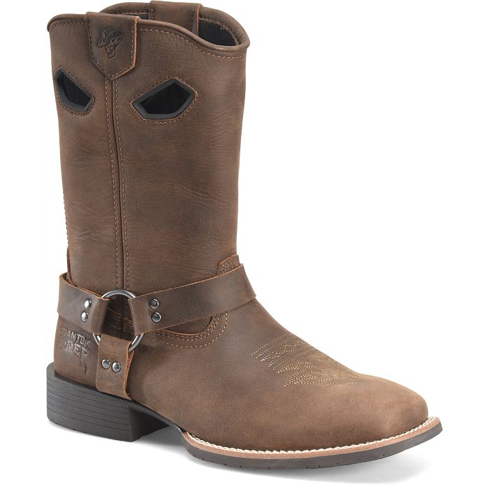 Phantom Rider Men's Kelliher Harness 11" Square Toe Work Boot - Brown - PH5022 7.5 / Medium / Brown - Overlook Boots