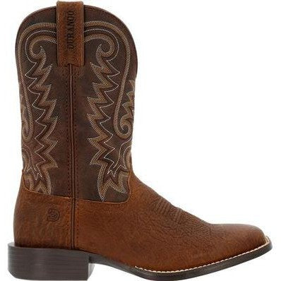 Durango Men's Westward 11" Soft Toe Pull-On Western Classic Boot- Brown- DDB0379 7 / Medium / Bay Brown - Overlook Boots