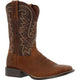 Durango Men's Westward 11" Soft Toe Pull-On Western Classic Boot- Brown- DDB0379 - Overlook Boots