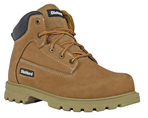 DieHard Men's Charger Soft Toe Waterproof Slip Resistant Work Boot - Wheat - DH60885 6 / Medium / Wheat - Overlook Boots