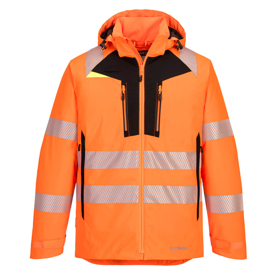 Portwest DX4 Hi-Vis Winter Jacket - Orange/Black - DX461 Small / Orange - Overlook Boots