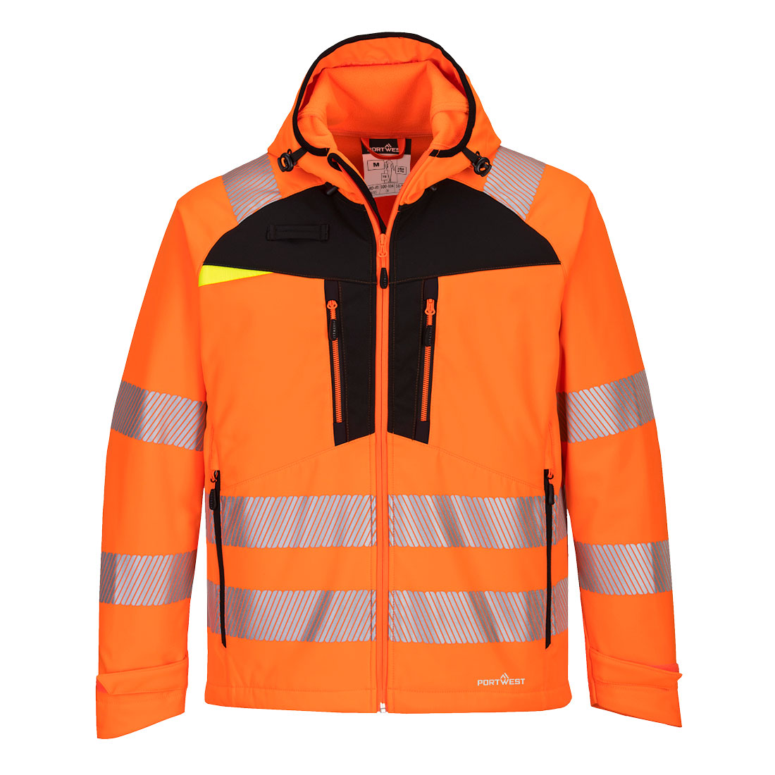 Portwest DX4 Hi-Vis Softshell (3L) - Orange/Black - DX475 Small / Orange - Overlook Boots