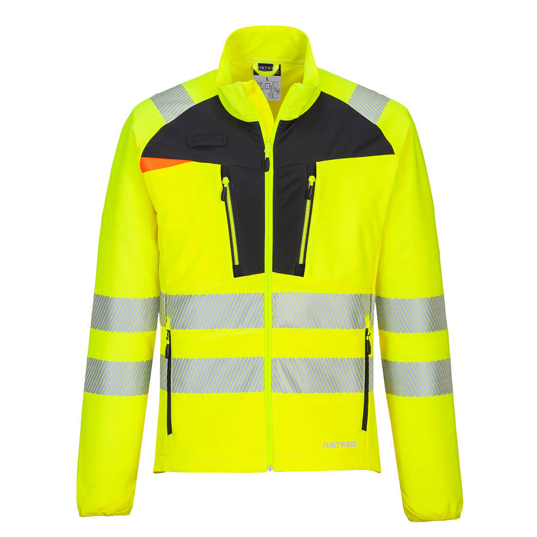 Portwest DX4 Hi-Vis Lightweight Mid Layer - Yellow/Black - DX481 Small / Yellow - Overlook Boots