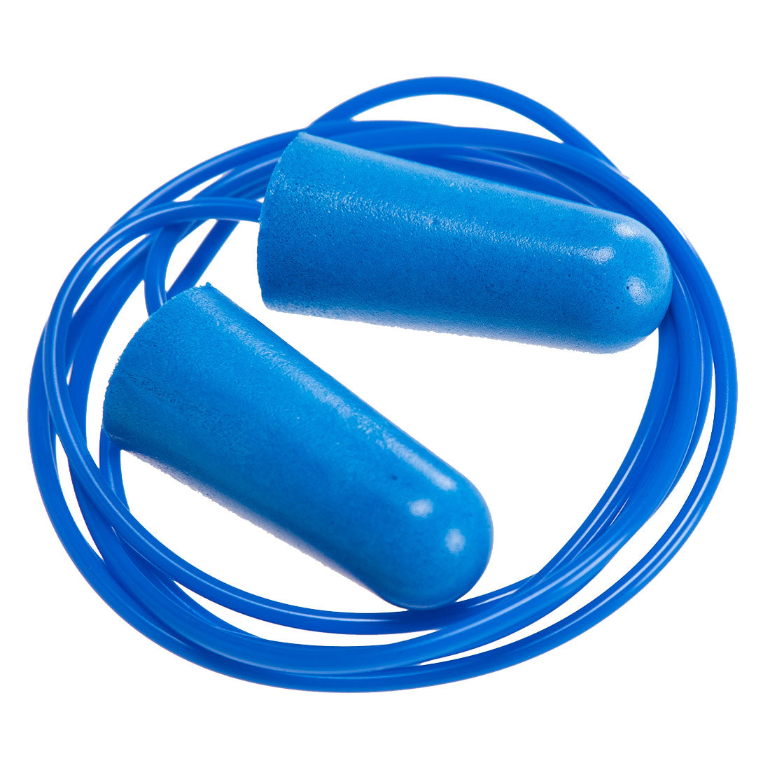 Portwest Detectable Corded PU Ear Plugs (200 pairs) - Blue - EP30 One Size / Blue / Navy - Overlook Boots