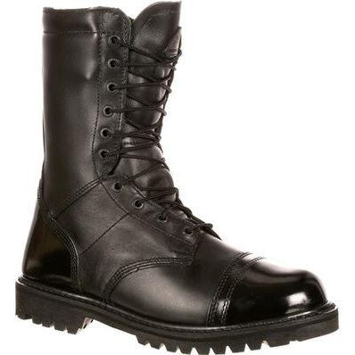 Rocky Men's 10" Soft Toe Waterproof Side Zipper 200G Jump Boot - Black - FQ0002095 7 / Medium / Black - Overlook Boots
