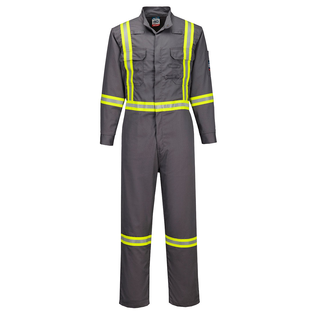 Portwest Bizflame 88/12 X Back 2” Iona Xtra FR Coverall - Gray - FR511 36 / Grey - Overlook Boots