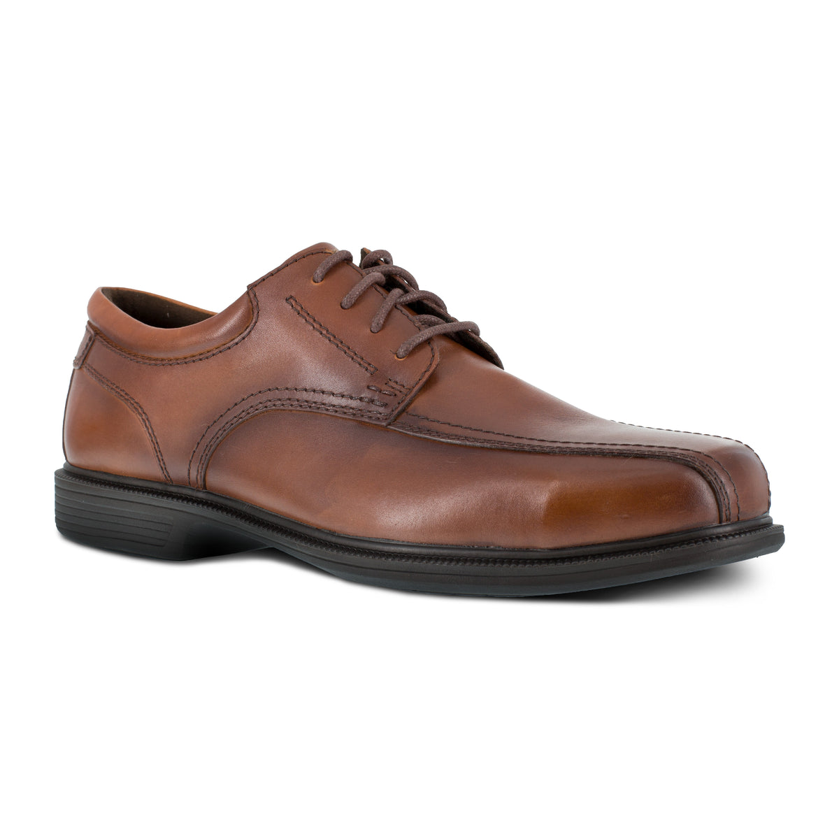Florsheim Men's Coronis Steel Toe Dress Lace Oxford Work Shoe - Brown - FS2001 7 / Medium / Brown - Overlook Boots