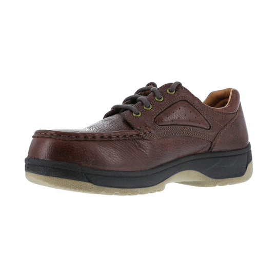 Florsheim Compadre Zapato de Trabajo Oxford para Mujer, Punta Moc Compuesta - Café - FS240 - Imagen 4