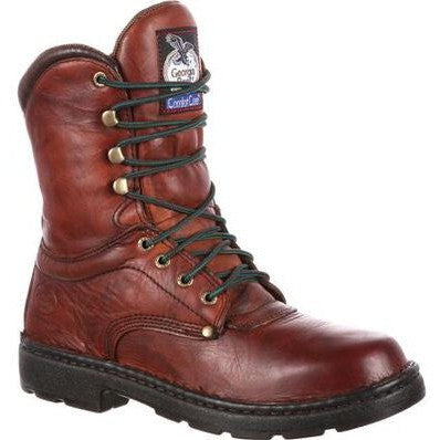 Georgia Men's Eagle Light 8" Slip Resistant Work Boot -Wildwood- G8083 - Overlook Boots