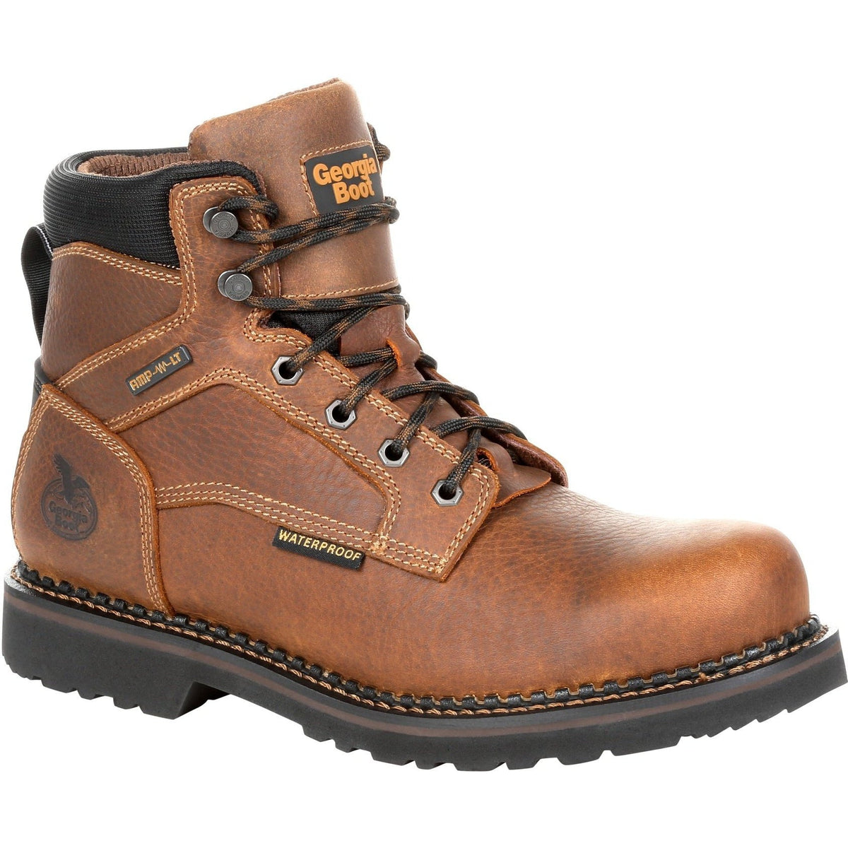 Georgia Men's Giant Revamp 6" Waterproof Work Boot - Brown - GB00316 8 / Medium / Brown - Overlook Boots