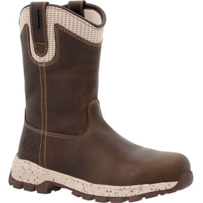 Georgia Women's Eagle Trail 10" Waterproof Alloy Toe Work Boot -Brown- GB00557 - Overlook Boots