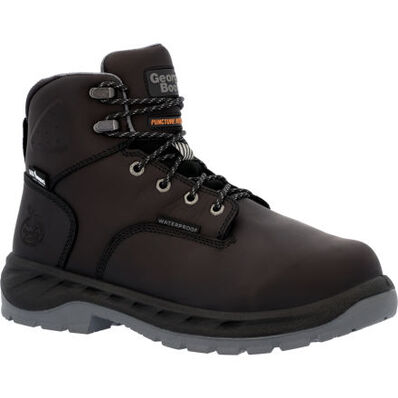 Georgia Men's OT 6" Composite Toe Waterproof MG Puncture Resistant Work Boot - Black - GB00562 - Overlook Boots