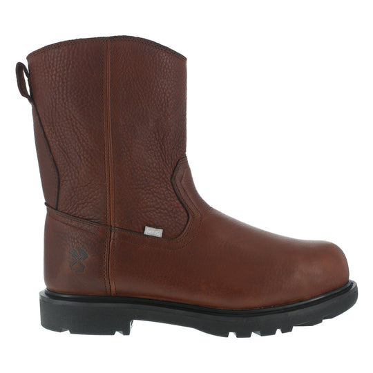 Iron Age Hauler Bota de Trabajo Wellington para Hombre, 10 Pulgadas, Punta Compuesta, Protección Metatarsal - Café - IA0195 - Imagen 2