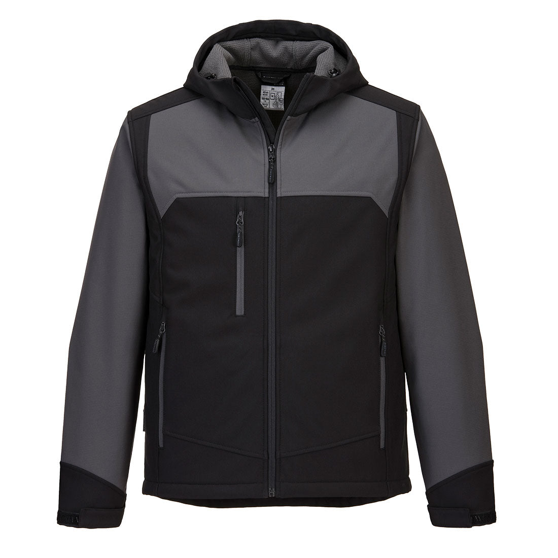 Portwest KX3 Hooded Softshell (3L) - Black/Gray - KX362 2X-Large / Black - Overlook Boots