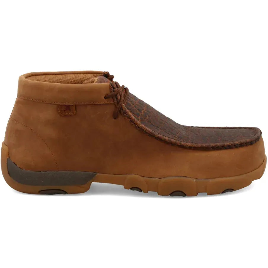 Twisted X Men's Chukka Driving Nano Safety Toe Slip Resistant Work Boot - Tan - MDMNT01 7 / Medium / Tan - Overlook Boots