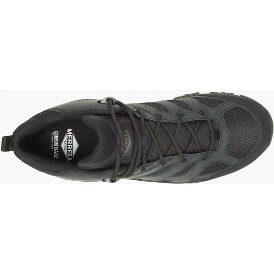 Merrell Work Men's Moab 3 Mid Tactical WP Hiking Boot -Black- J003911 - Overlook Boots
