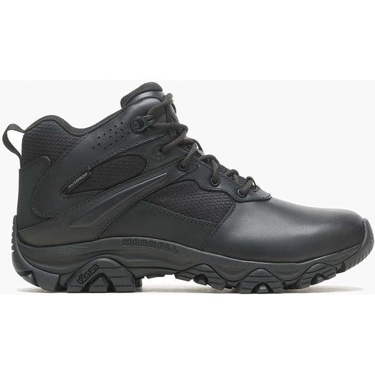 Merrell Work Men's Moab 3" Mid WP Response Hiking Boot -Black- J003917W - Overlook Boots