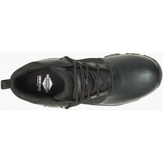 Merrell Work Men's Moab 3" Mid WP Response Hiking Boot -Black- J003917W - Overlook Boots