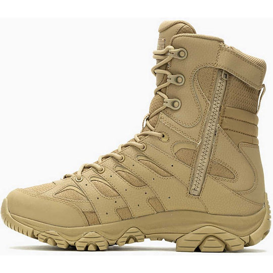 Merrell Work Men's Moab 3.8" Tactical Zip WP Hiking Boot -Coyote- J004107 - Overlook Boots