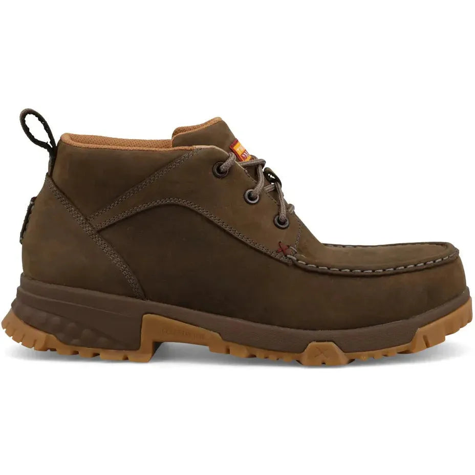 Twisted X Men's CellStretch Composite Toe Chukka Driving Work Boot - Shitake - MXCN009 7 / Medium / Brown - Overlook Boots