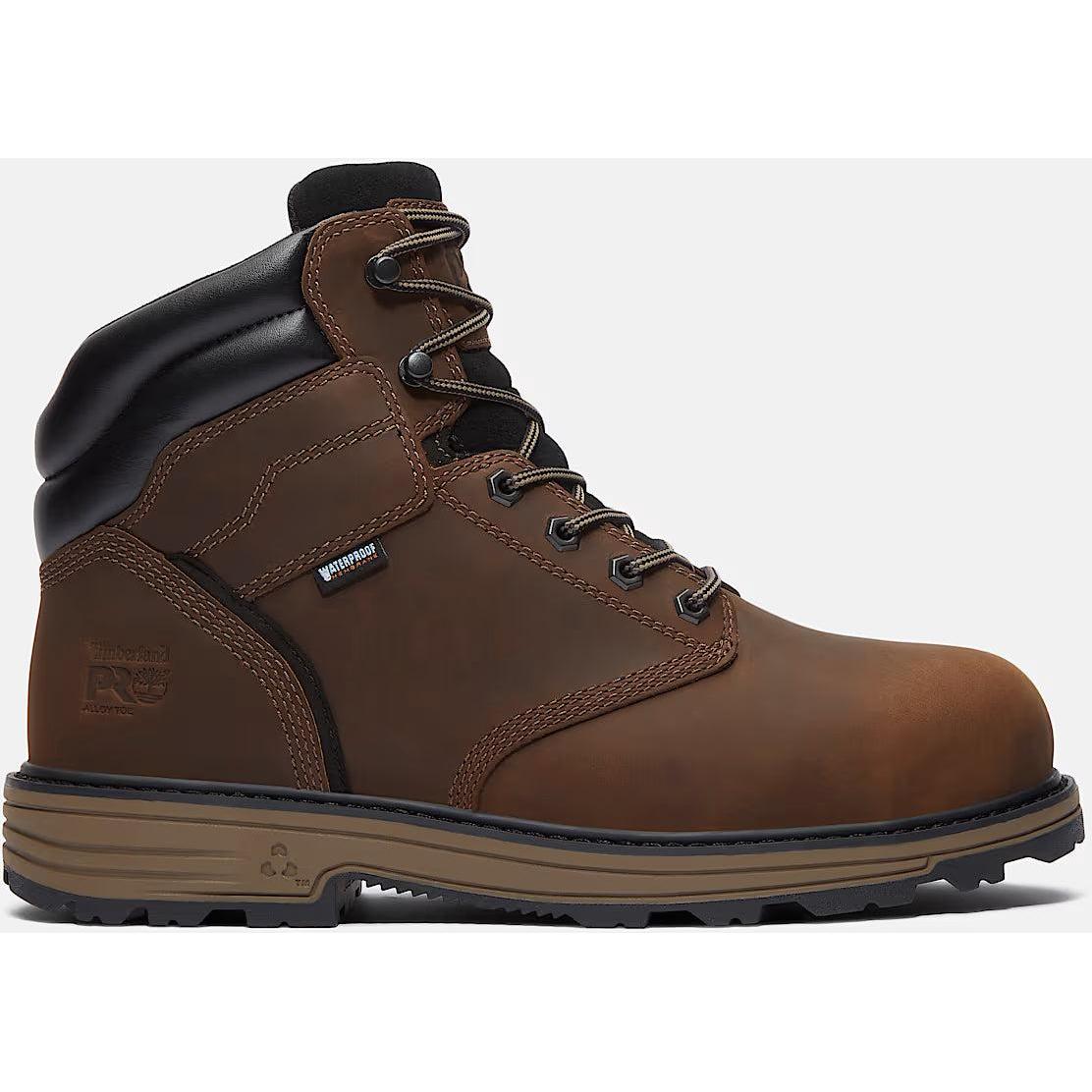 Timberland Pro Titan Tasker Bota de Trabajo para Hombre, 6 Pulgadas, Impermeable, Punta de Aleación - Café - TB0A43FGW01
