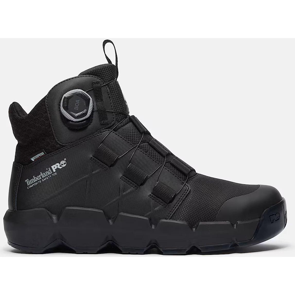 Timberland Pro Men's BOA® Morphix 6" Comp Toe WP Work Boot TB0A438GENR 7 / Medium / Black - Overlook Boots