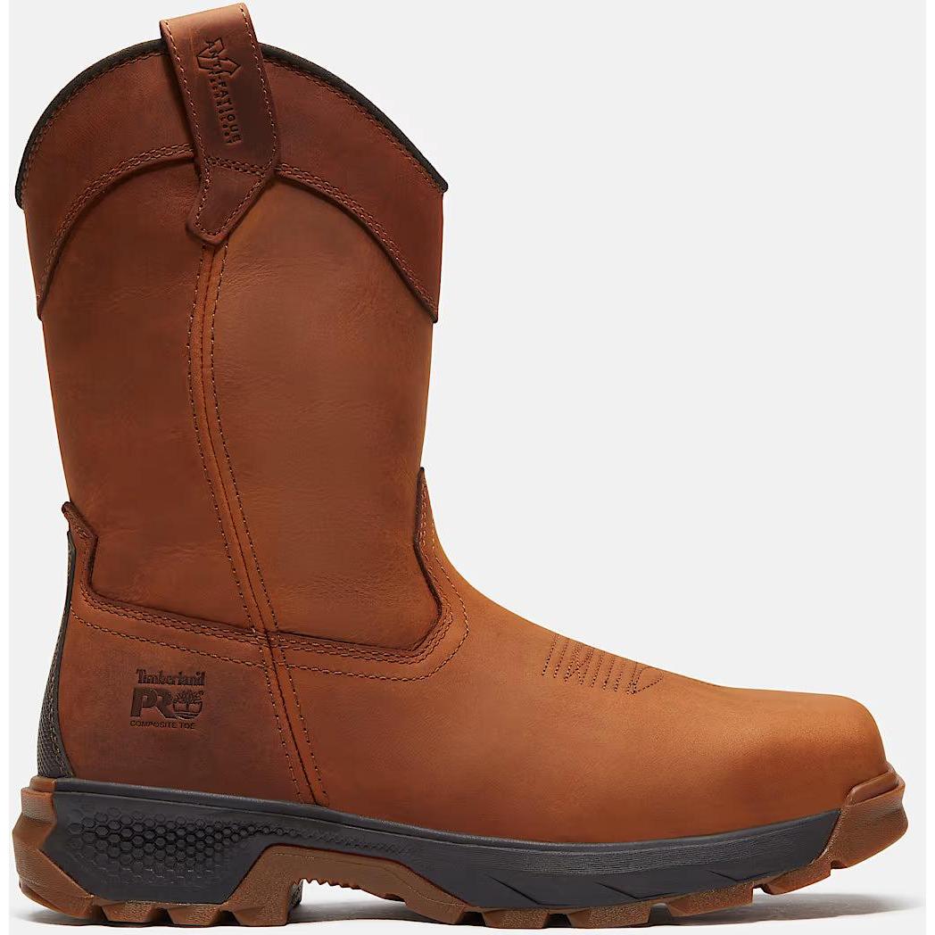 Timberland Pro Men's Titan EV Composite Toe Pull-On Work Boot - Brown - TB0A435GEM4 7 / Medium / Brown - Overlook Boots