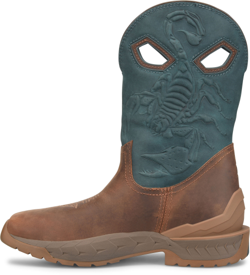 Phantom Rider Burntail Bota Vaquera de Trabajo para Hombre, 11 Pulgadas, Impermeable - Café - PH6002 - Imagen 7