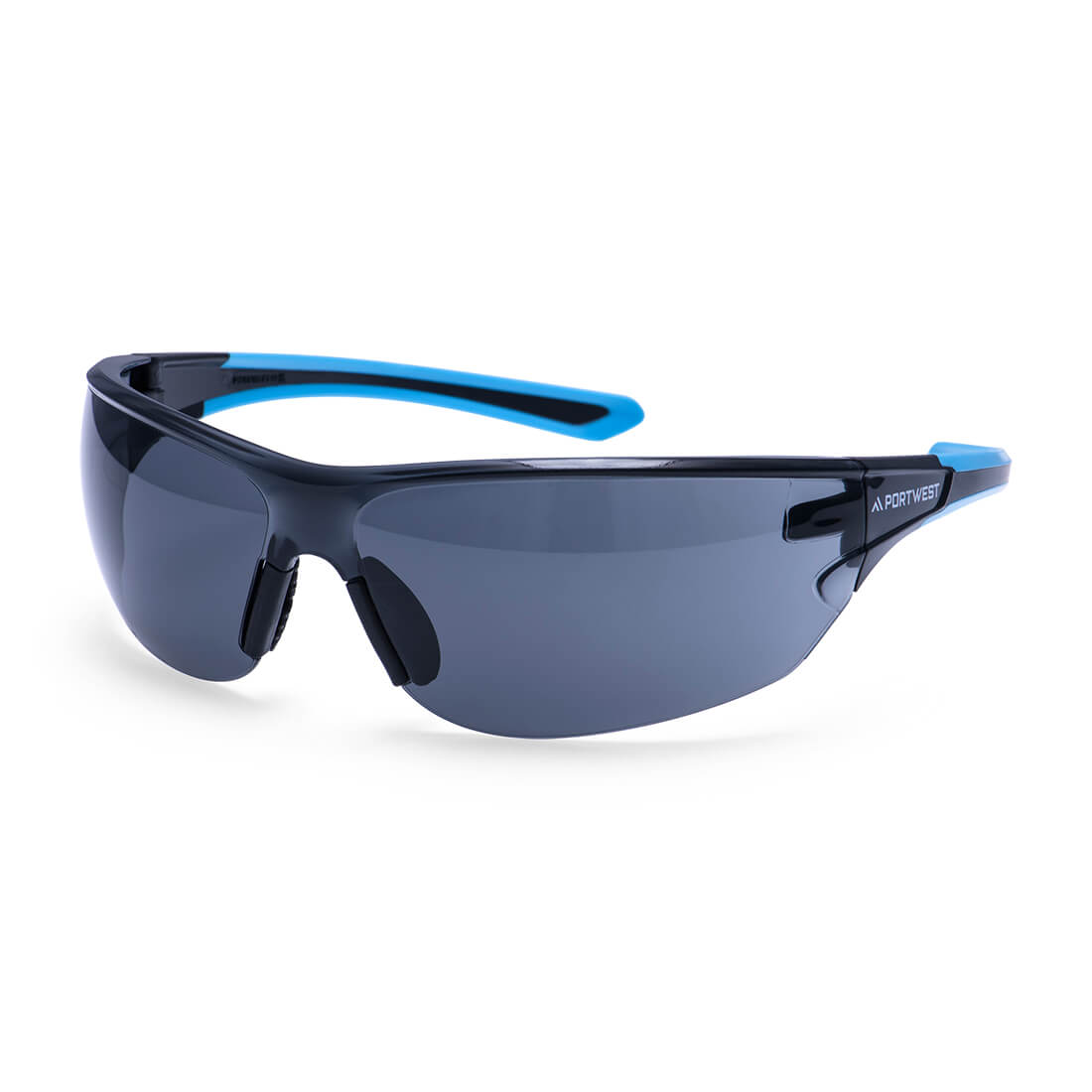 Portwest Essential Safety Glasses - Smoke - 12 Pack - PS19 One Size / Black - Overlook Boots