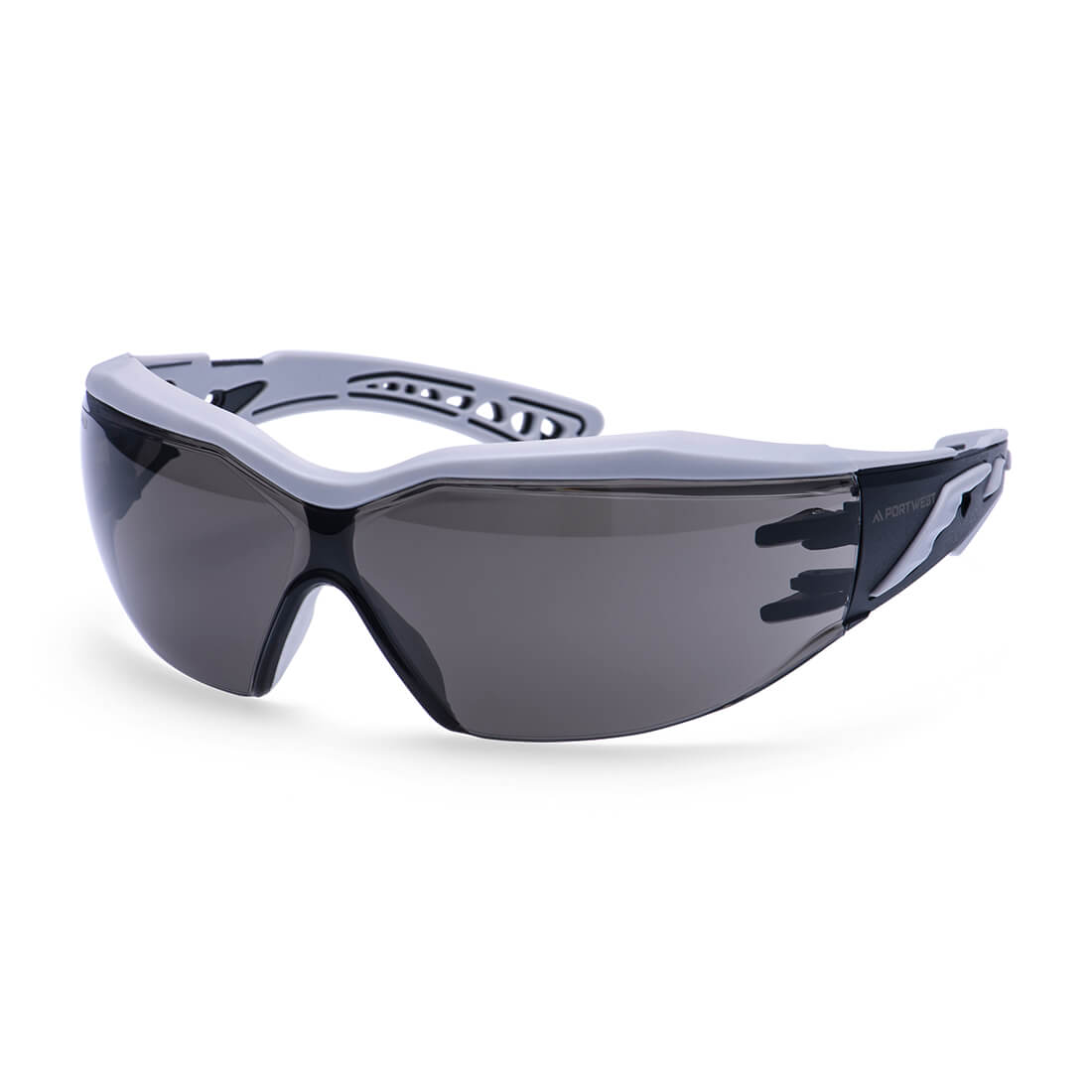 Portwest Dynamic Plus Safety Glasses - Smoke - 12 Pack - PS20 One Size / Grey - Overlook Boots
