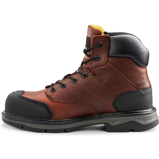 Terra Men's Patton 6" Alloy Toe Waterproof Safety Work Boot -Brown- 4NS6BN - Overlook Boots