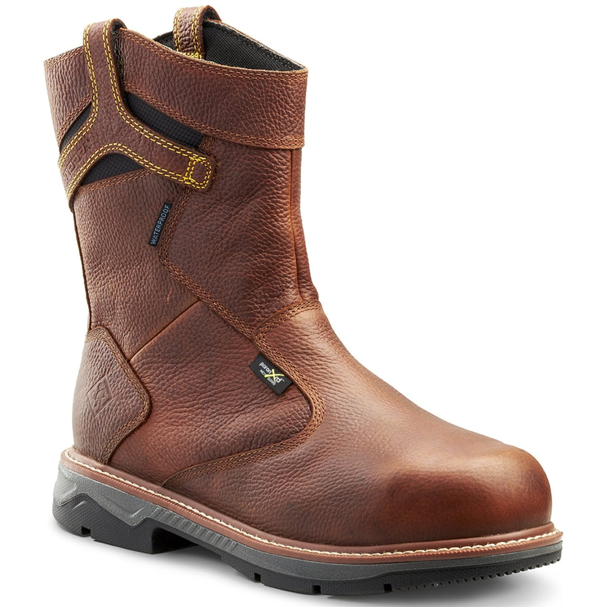 Terra Men's Patton Alloy Toe Waterproof Met Guard Safety Work Boot -Brown- 4TCCBN 3 / Medium / Brown - Overlook Boots