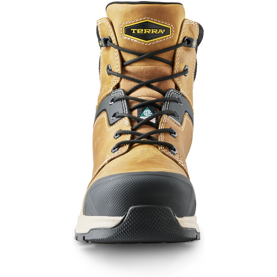 Terra Men's Carbine 6" Composite Toe Waterproof Safety Work Boot -Wheat- 8395WT - Overlook Boots