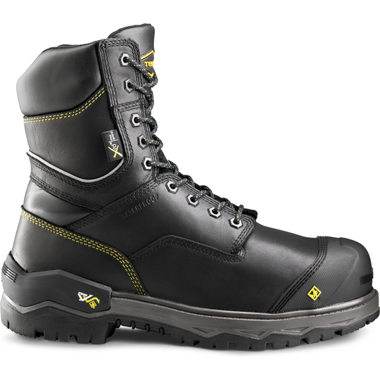 Terra Men's Gantry 8" Composite Toe Waterproof Met Guard Safety Work Boot- Black- 839CBK - Overlook Boots