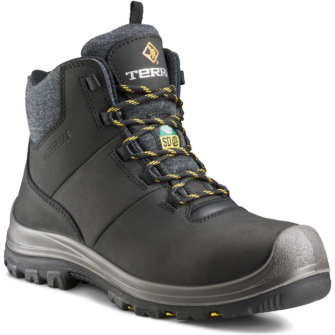 Terra Women's Findlay 6" Composite Toe Waterproof Work Boot- Black- 839LBK 5 / Medium / Black - Overlook Boots