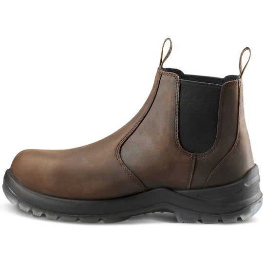Terra Men's Murphy 6" Composite Toe Waterproof Pull On Safety Work Boot- Brown- R4NRDB - Overlook Boots