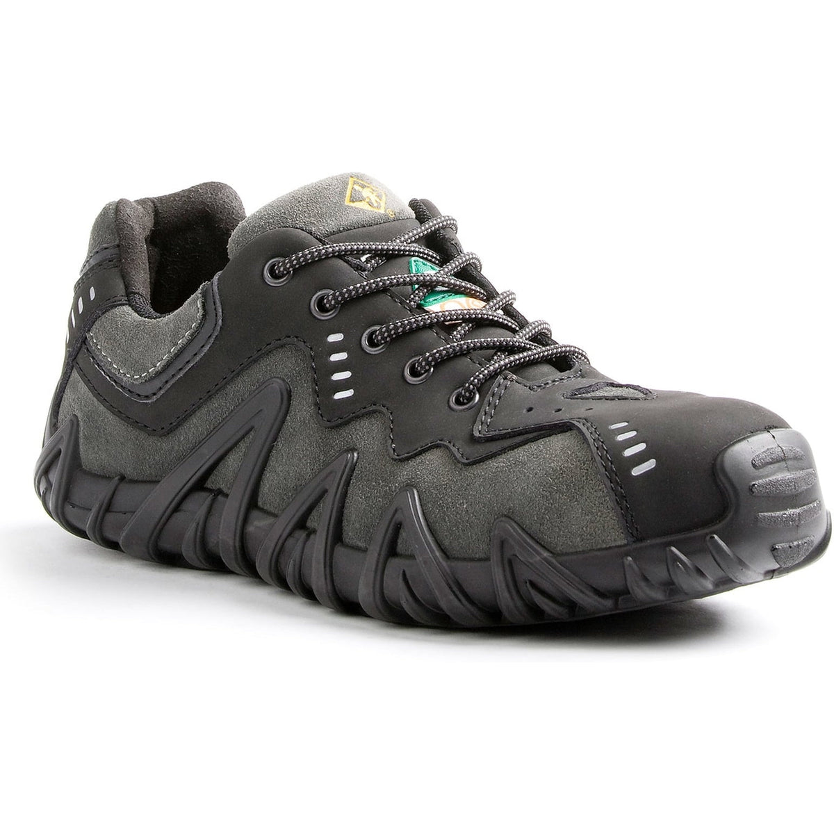 Terra Men's Spider Low Composite Toe Athletic Safety Work Shoe - Black - R8115B 5 / Medium / Black - Overlook Boots