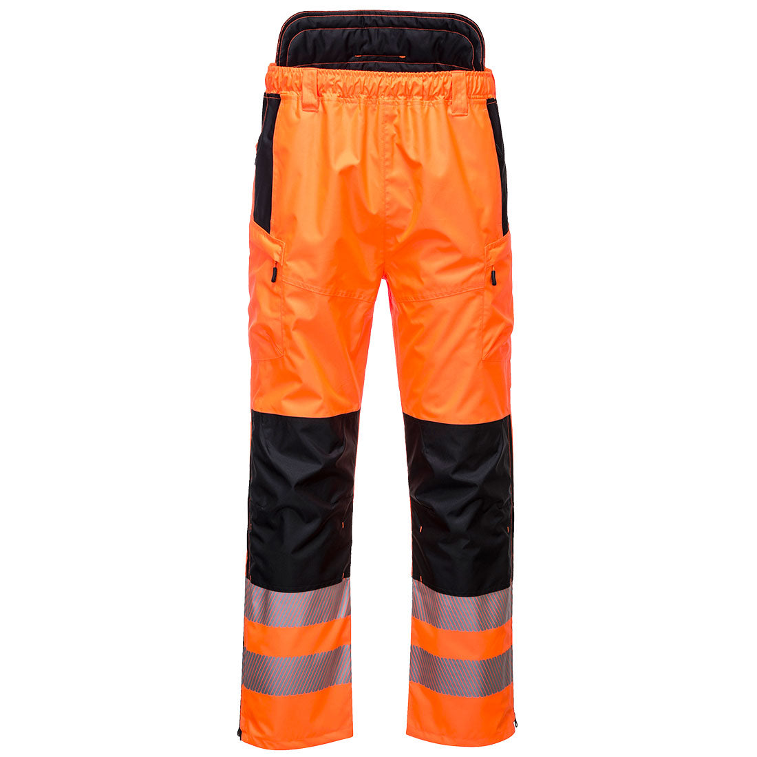 Portwest PW3 Hi-Vis Extreme Rain Pants - Orange/Black - PW342 Small / Orange - Overlook Boots