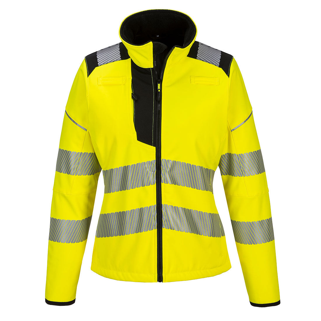 Portwest PW3 Hi-Vis Women's Softshell (3L) - Yellow/Black - PW381 X-Small / Yellow - Overlook Boots