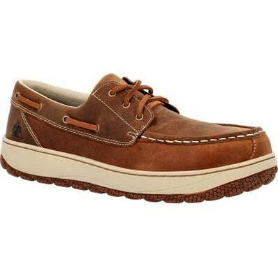 Rocky Men's Dry Strike Srx 3" Composite Toe Slip Resistant Work Shoe -Brown- RKK0465 8 / Medium / Brown - Overlook Boots