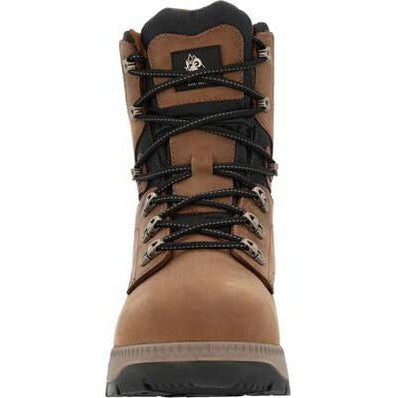 Rocky Men's Worksmart 8" Composite Toe Waterproof Slip Resistant Work Boot -Horse- RKK0482 - Overlook Boots