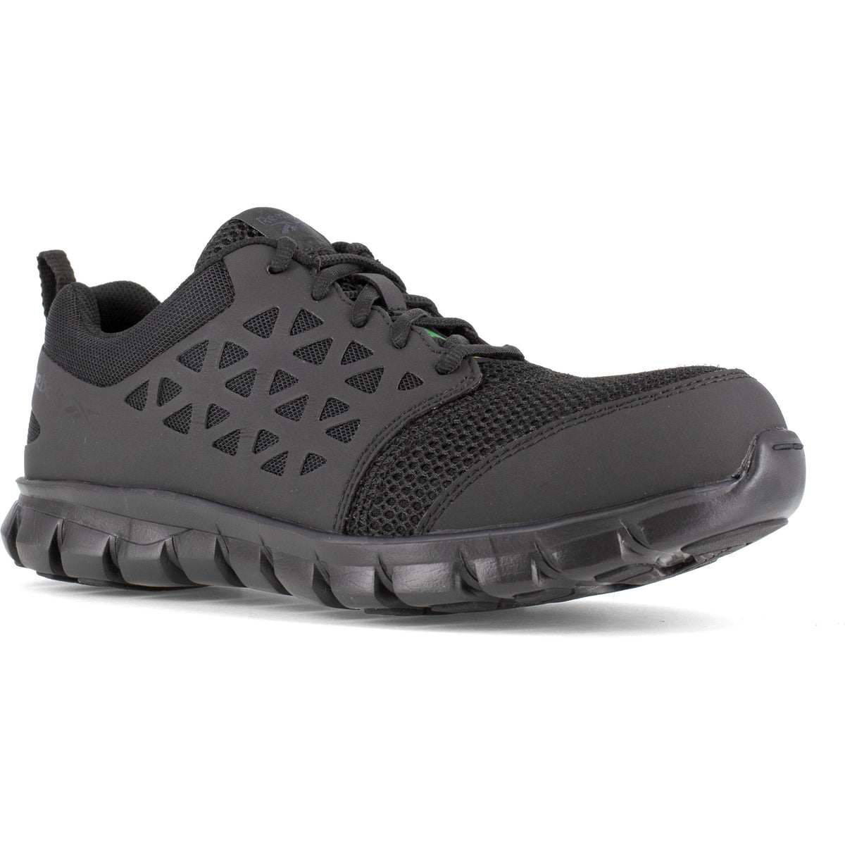 Reebok Men's Sublite Cushion Comp Toe Athletic Work Shoe - Black - IB4039 4 / Wide / Black - Overlook Boots