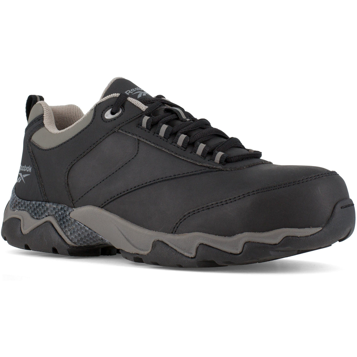 Reebok Men's Beamer Composite Toe Athletic Work Shoe- Black- RB1062 6 / Medium / Black - Overlook Boots