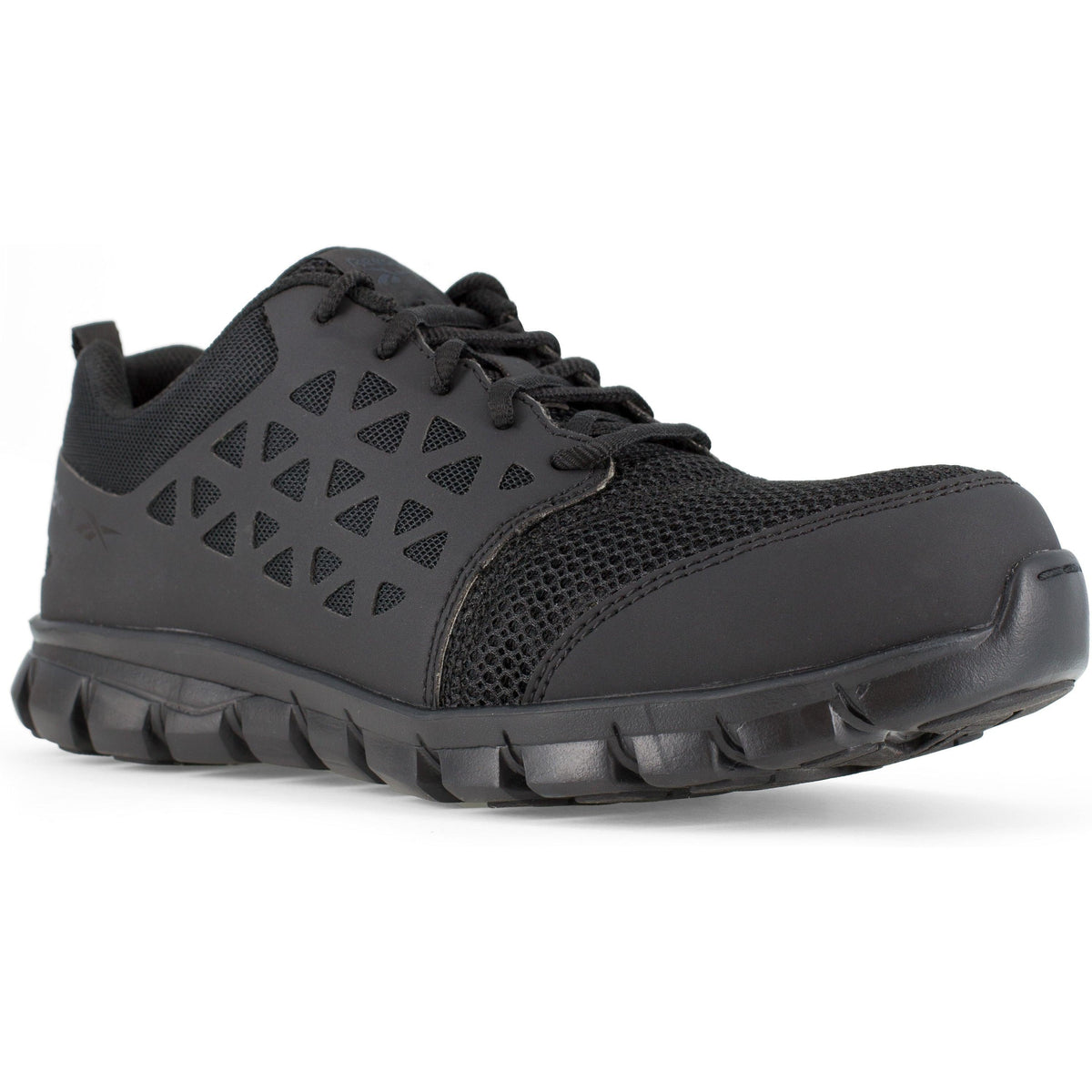 Reebok Men's Sublite Cushion Comp Toe Athletic Work Shoe - Black - RB4039 7 / Medium / Black - Overlook Boots