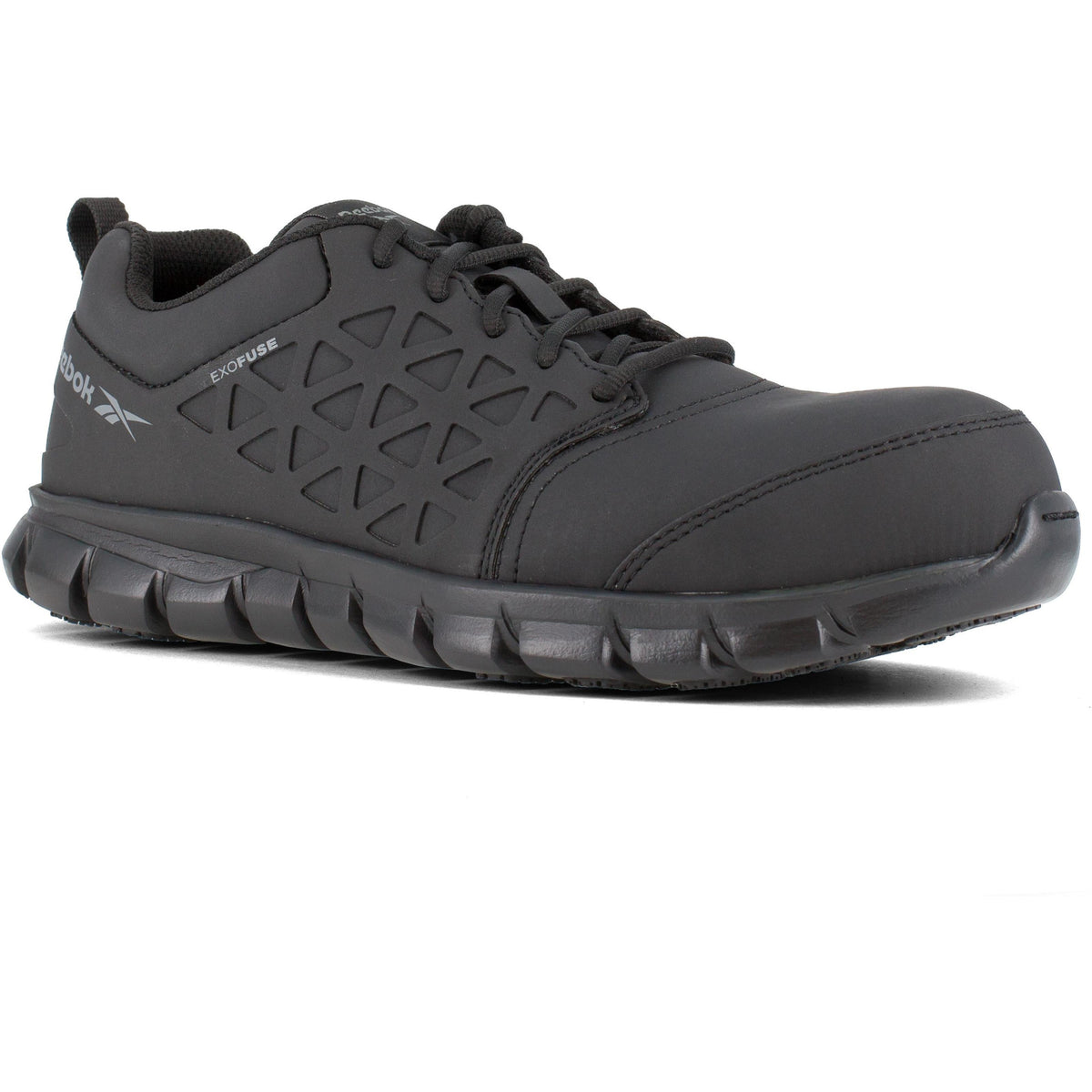 Reebok Men's Sublite Cushion Comp Toe Athletic Work Shoe - Black - RB4051 7 / Medium / Black - Overlook Boots
