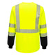 Portwest Hi-Vis Two-Tone Long Sleeve T-Shirt - Yellow/Black - 12 PACK - S197 - Overlook Boots