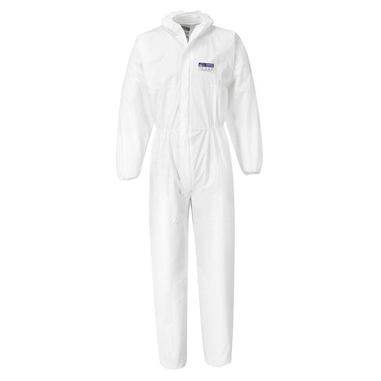 Portwest BizTex Microporous Coverall Type 5/6 (PK50) - White - ST40 Medium / White - Overlook Boots