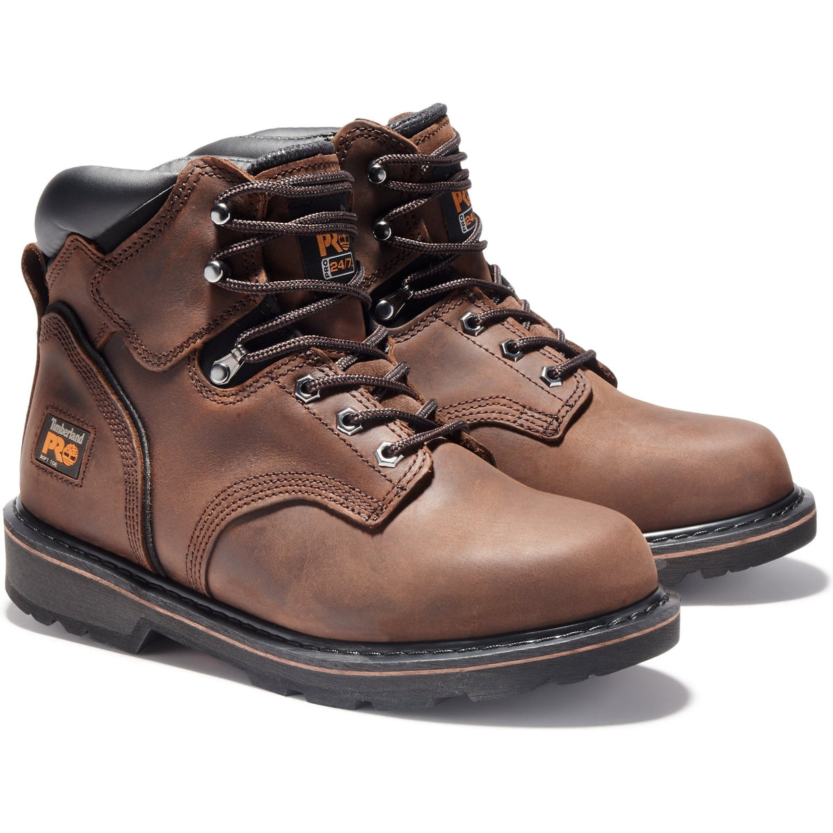 Timberland PRO Men's Pit Boss 6" Soft Toe Work Boot - Brown - TB133046214 7 / Medium / Brown - Overlook Boots