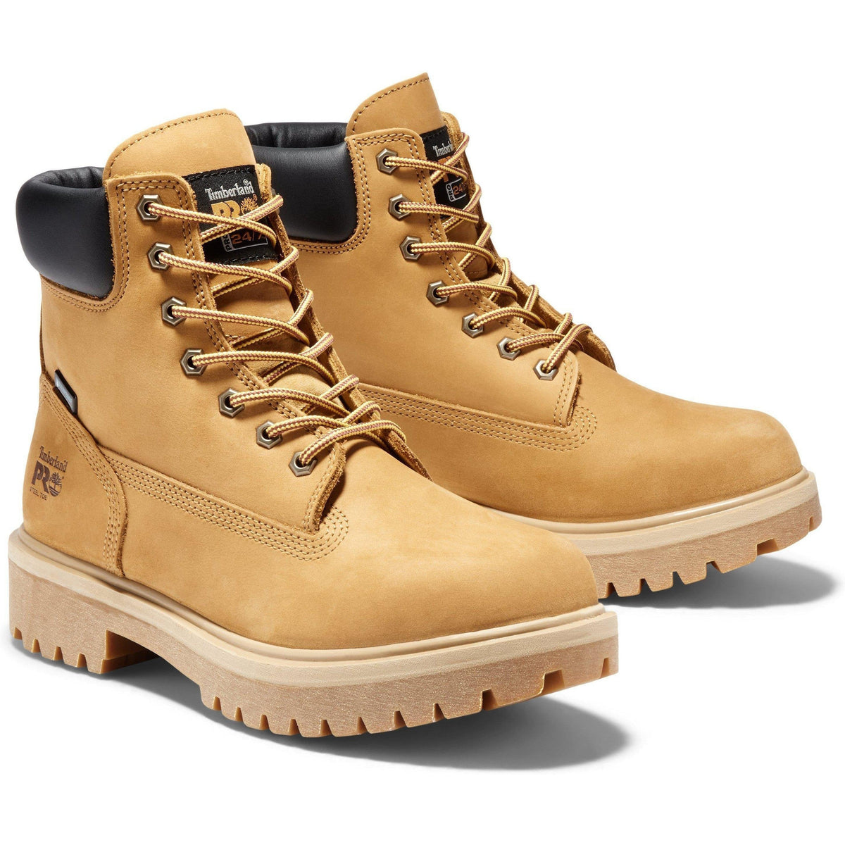 Timberland PRO Men's Direct Attach 6" Steel Toe Waterproof 200G Insulated Work Boot - Wheat - TB165016713 7 / Medium / Wheat - Overlook Boots